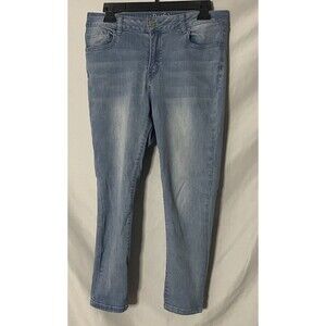 RESFEBER Roma Collection Capri Jeans Size 10 Fall Spring Denim Work Denim Blue
